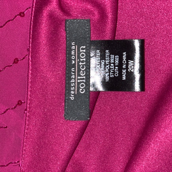 Dress Darn Deep Fuchsia Pink Blouse/Top size 20w - Picture 6 of 9